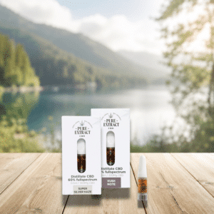 Découvrez les cartouches 510 60% CBD Full Spectrum Pure Extract, conçues pour une utilisation avec batteries au format standard 510. Cette formulation se distingue par une concentration élevée en CBD associée à un spectre complet de cannabinoïdes et terpènes naturellement présents dans le chanvre. Élaborées à partir d’extraits travaillés avec précision, ces cartouches offrent une restitution aromatique fidèle et une composition stable, adaptée aux dispositifs de vaporisation modernes.