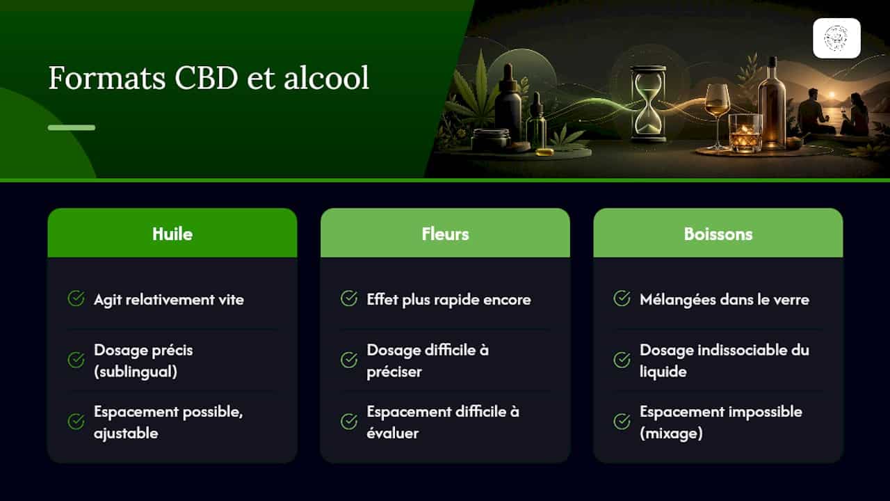 Comparaison des formats de CBD et mesures de précaution