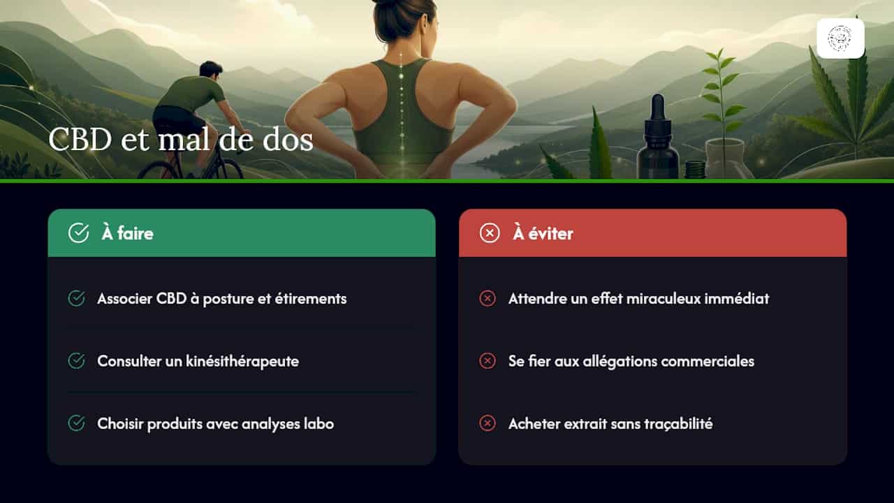 Ce que révèle vraiment l'expérience des utilisateurs de CBD contre le mal de dos — overview diagram