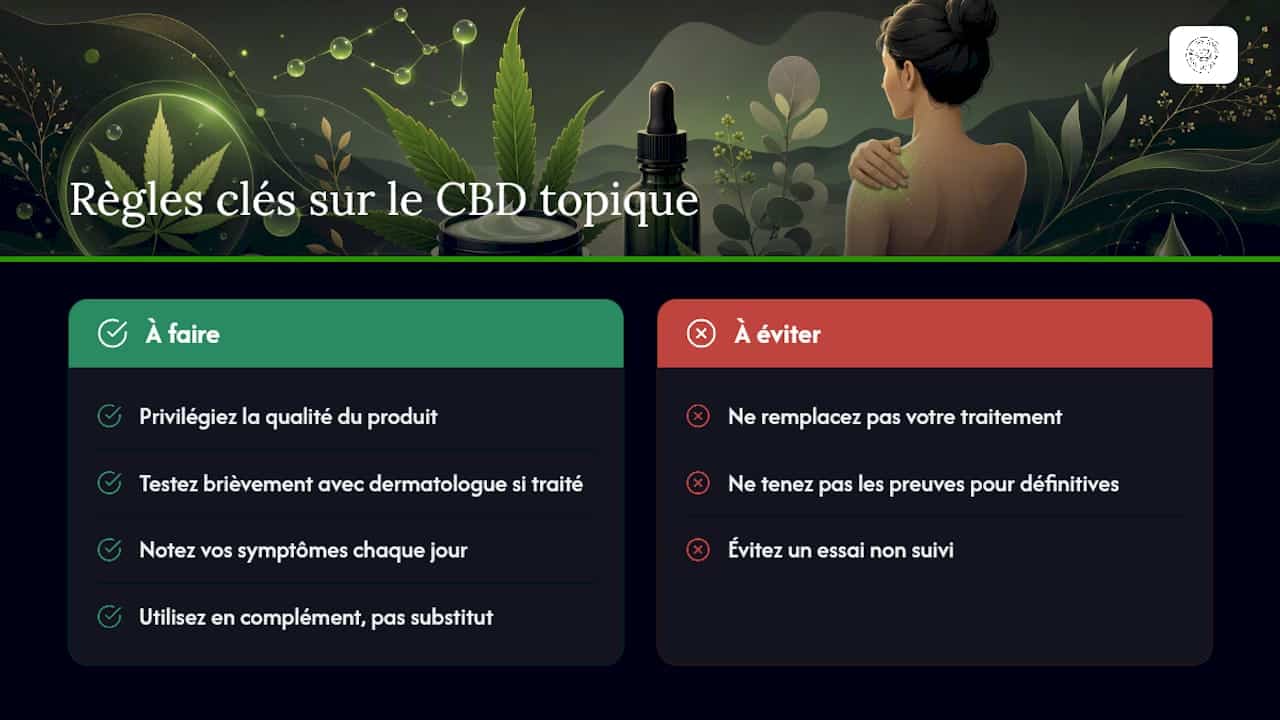 Ce que je retiens de ce dossier sur le CBD et l'eczéma — overview diagram