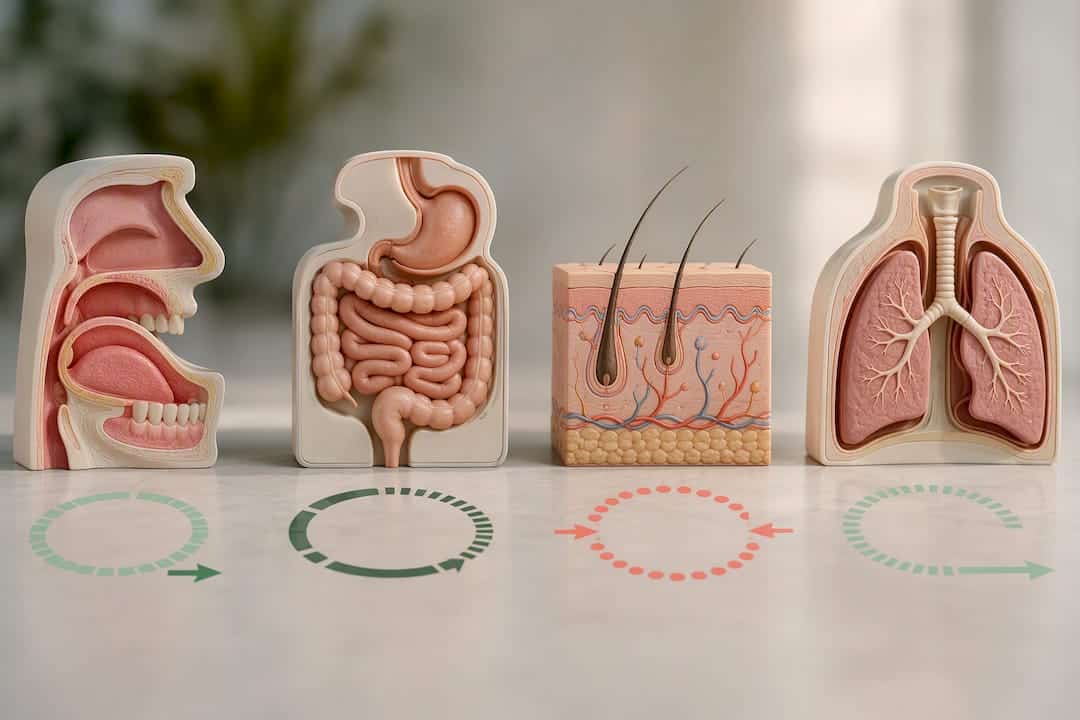 Illustration des quatre modes d'administration du CBD