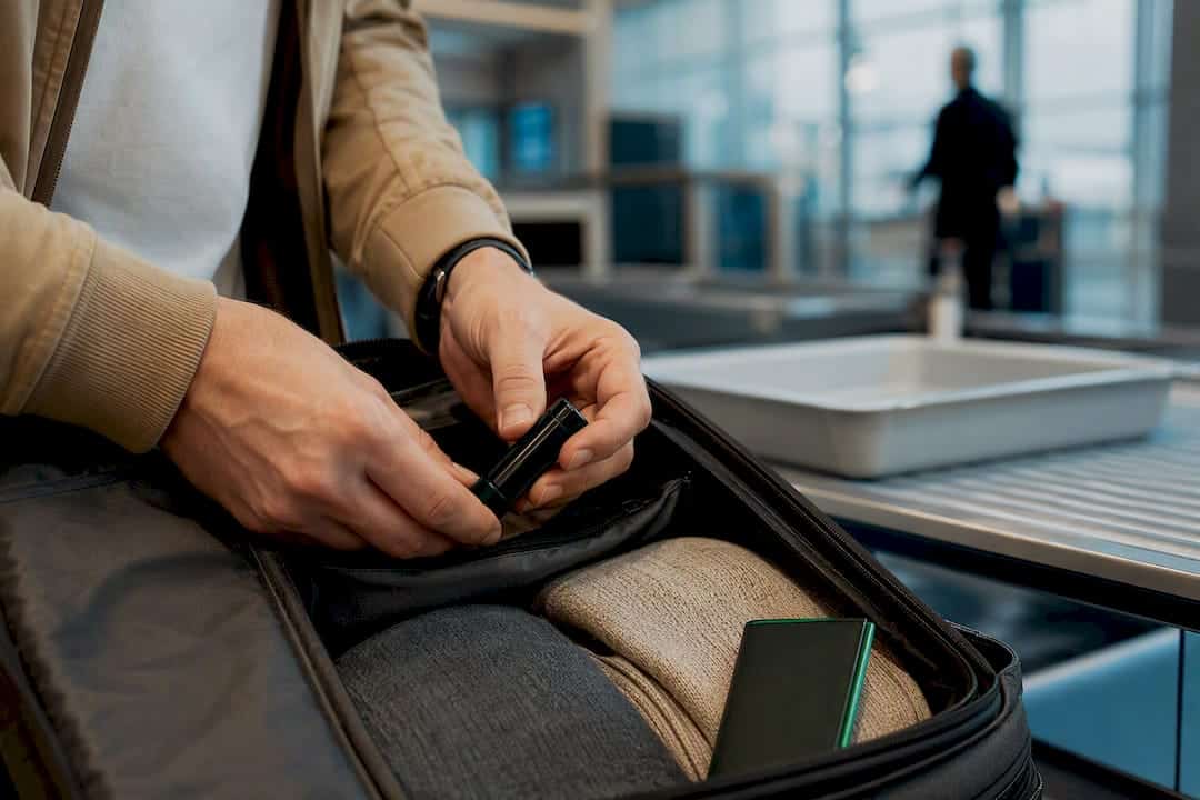Bagage cabine avec contenant CBD discret