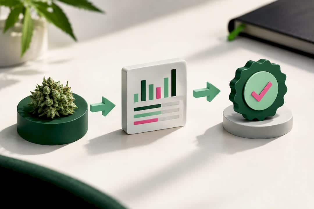 Contrôle illustré d’un certificat d’analyse CBD
